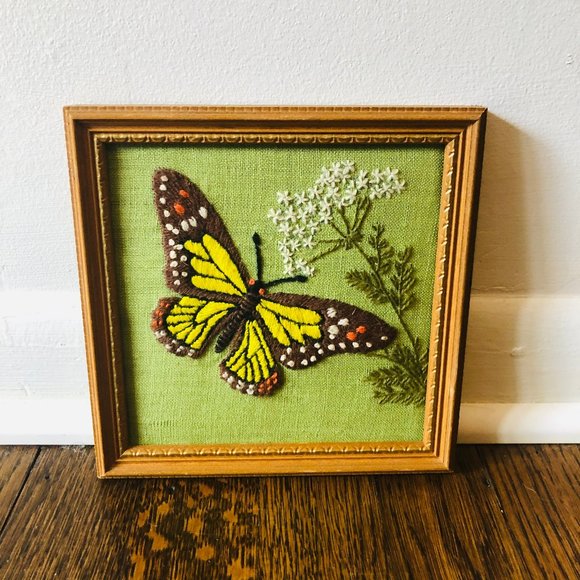 Other - Monarch Butterfly Needlepoint Gift